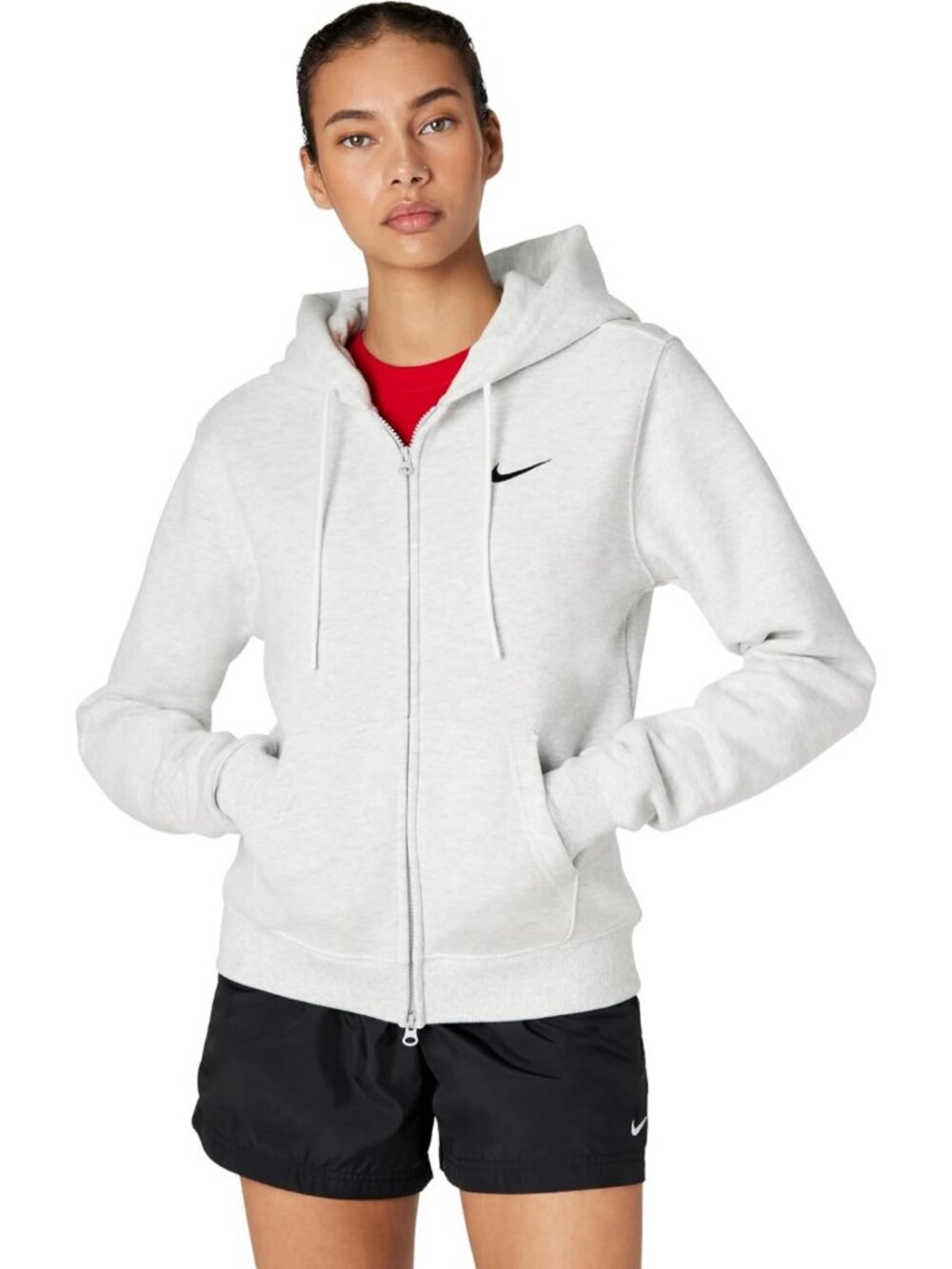 Cozy Women's Full Zip Fleece Hoodie | Stylish Zip Up for Studio & Casual Wear